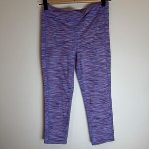 Athleta Girl Multicolor Stripe Capri Leggings Athletic Workout Pants